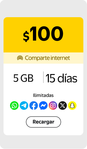 Recarga Mi Bait $100 escritorio