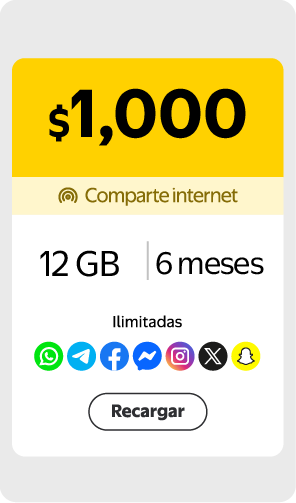 Recarga Paquete 6 meses escritorio