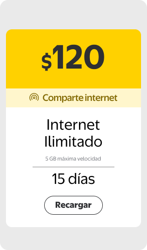 Recarga Mi Bait $120 escritorio