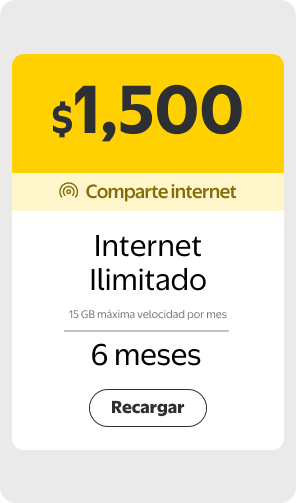 Recarga Paquete 6 meses Ilimitado escritorio