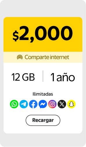 Recarga Paquete 12 meses escritorio