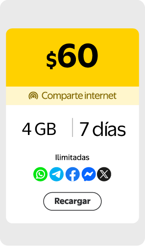 Recarga Mi Bait $60 escritorio