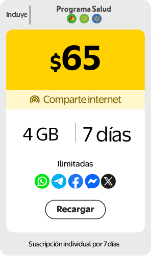 Recarga Mi Bait $65_Salud escritorio
